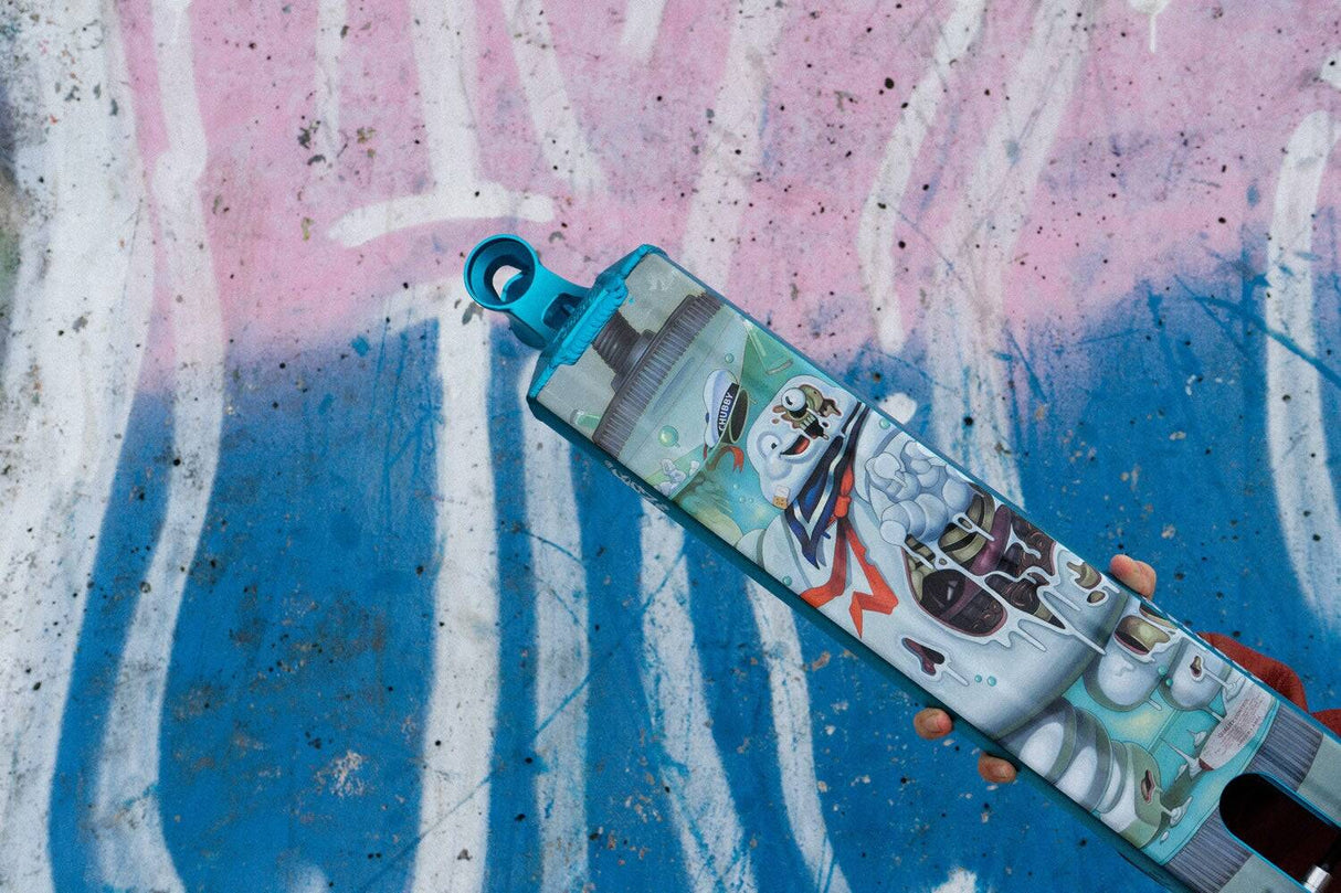 Chubby Wheels Loco Scooter Deck - Marshmallow Boy 19.5" x 4.5"