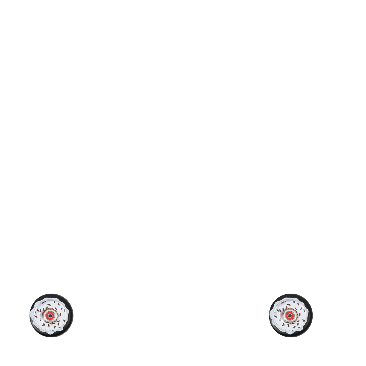 Chubby Doughnut 110mm Scooter Wheel - Oreo White