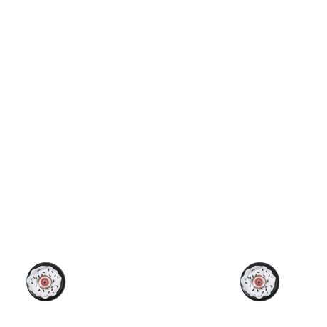 Chubby Doughnut 110mm Scooter Wheel - Oreo White
