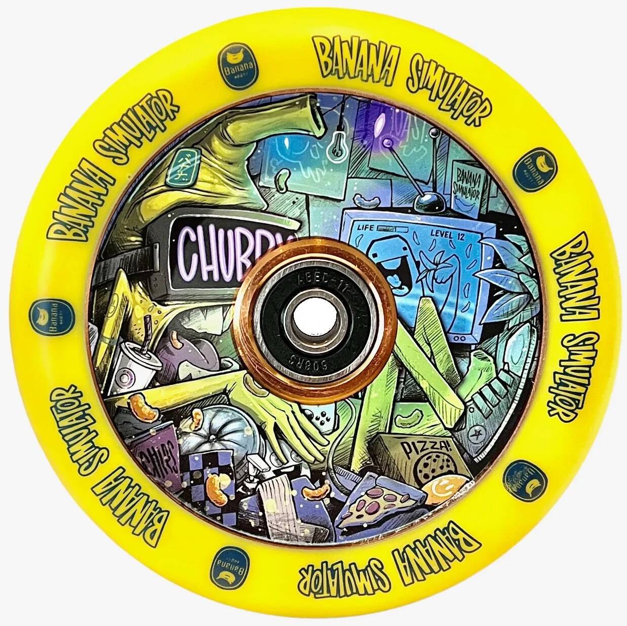 Chubby Banana Simulator 110mm Scooter Wheel - Yellow