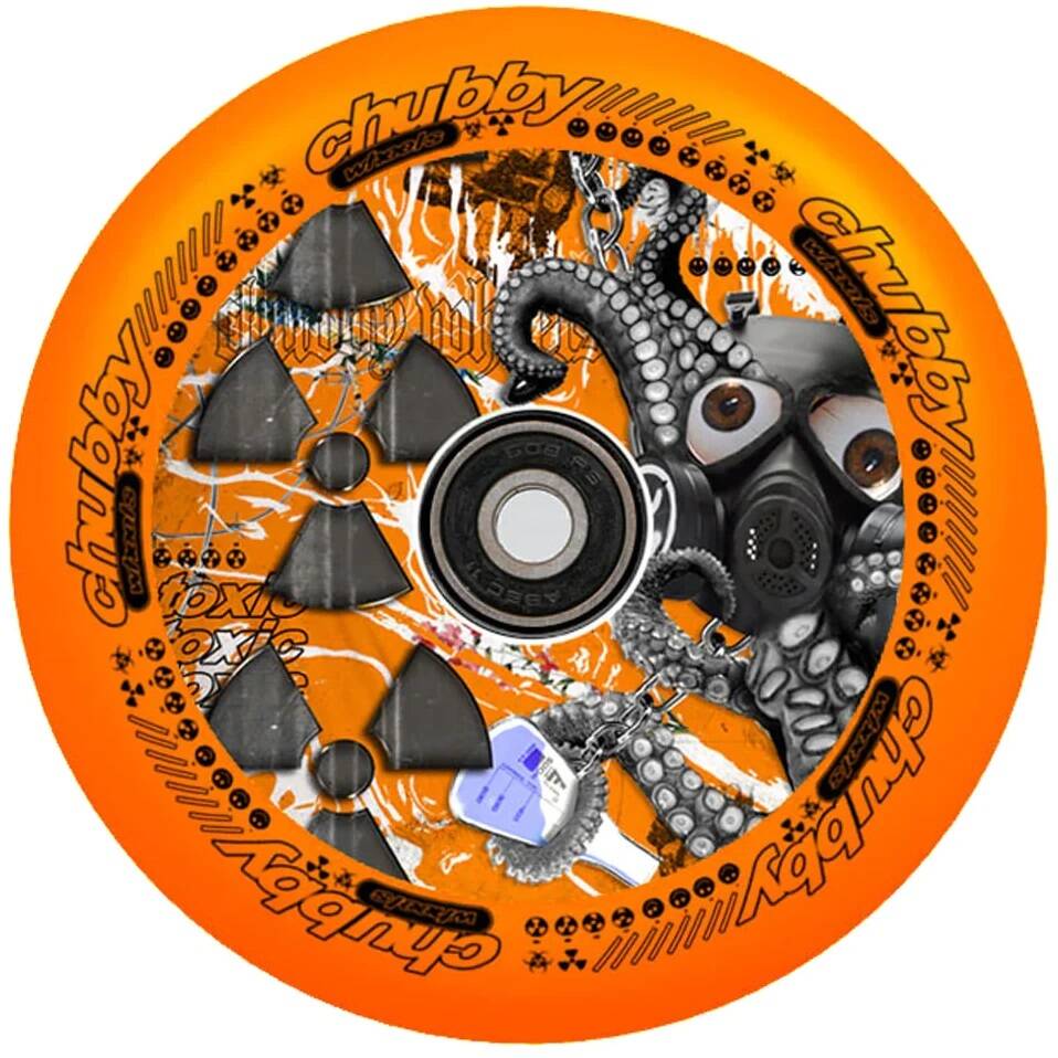 Chubby Lab 110mm Scooter Wheel - Orange