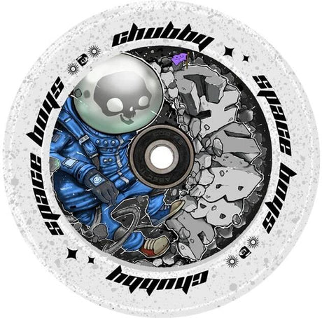Chubby Spaceboy Astronaught 110mm Scooter Wheel - Glitter PU
