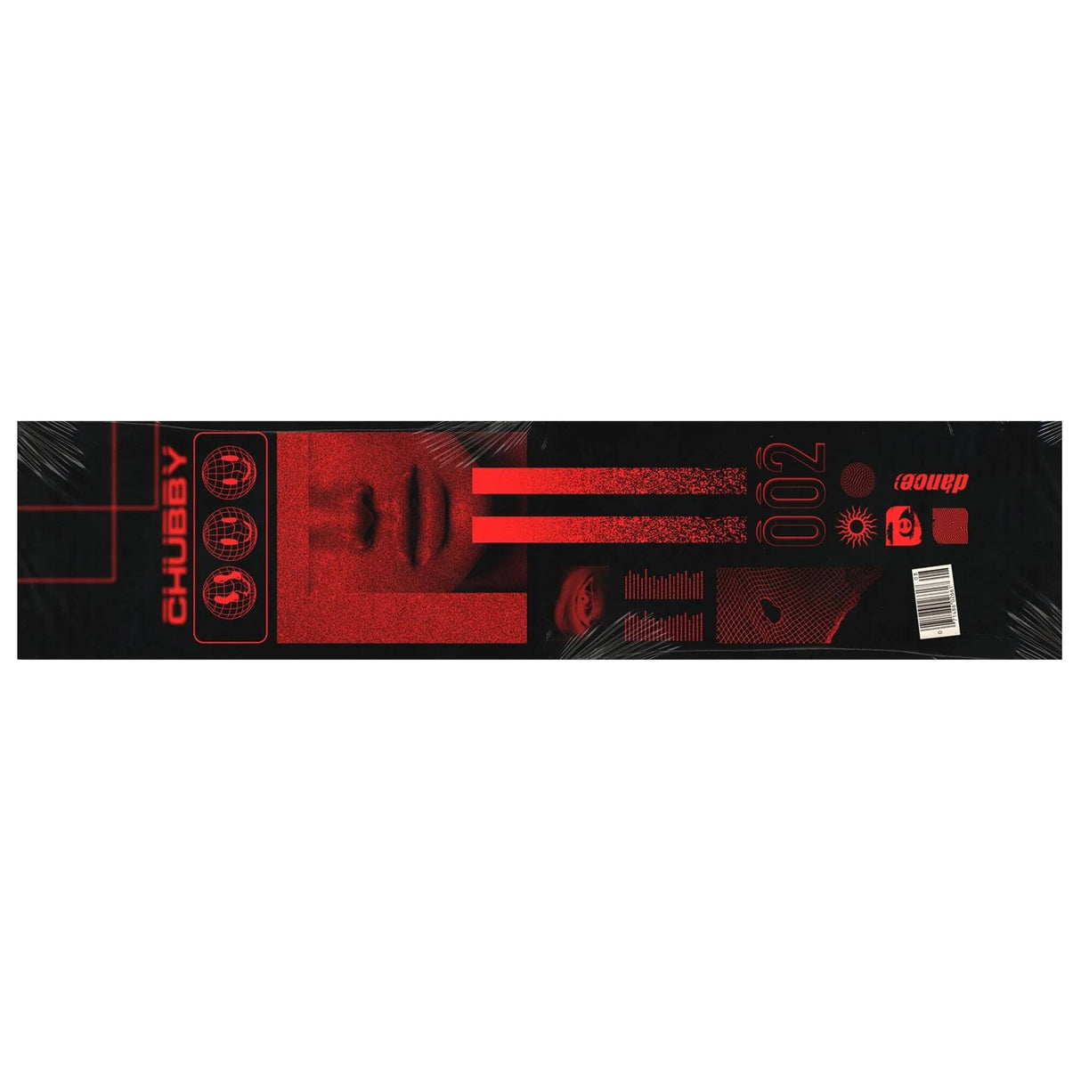 Chubby Gobby Scooter Grip Tape - Black/Red 22" x 5"