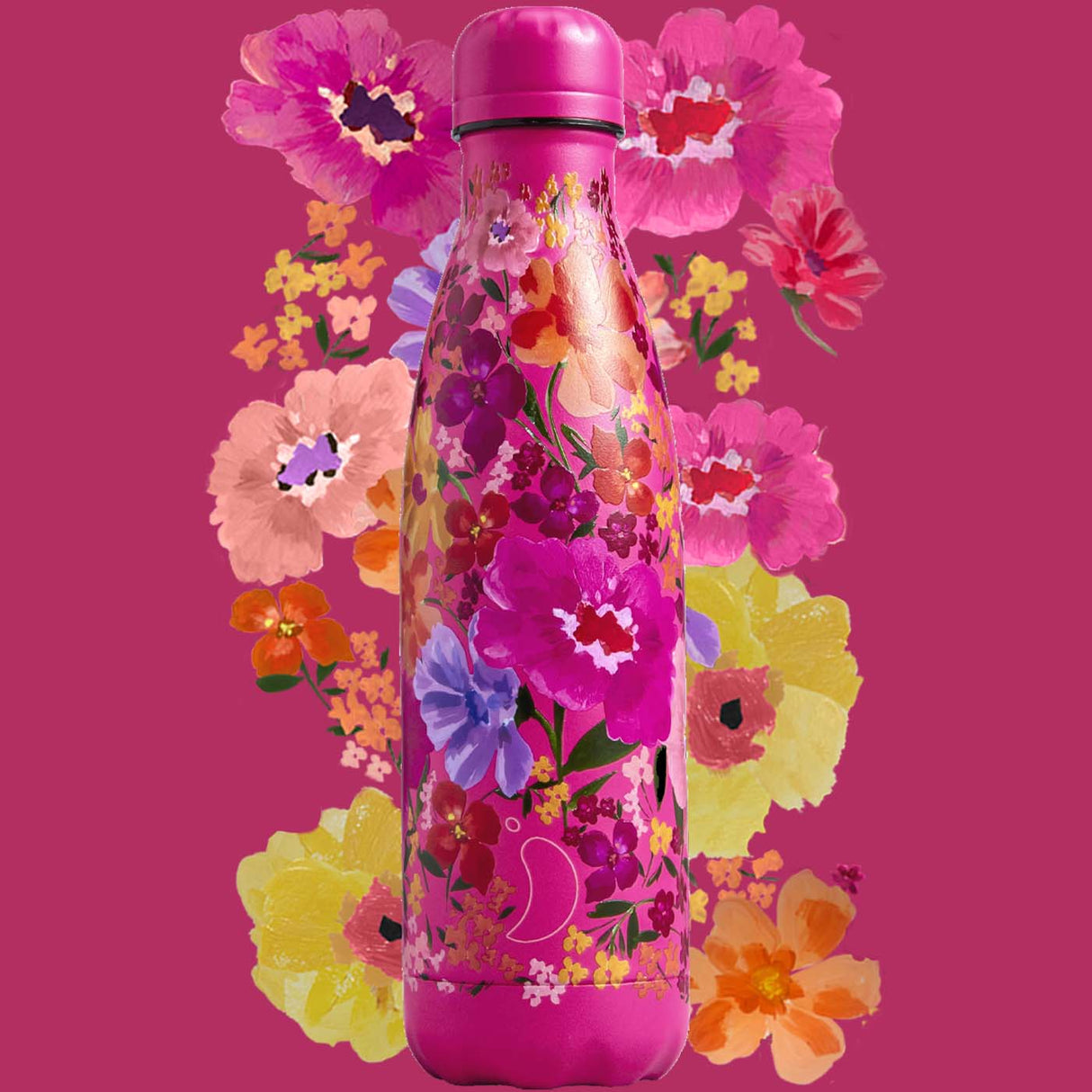 Chilly's 500ml Floral Water Bottle - Multi Meadow