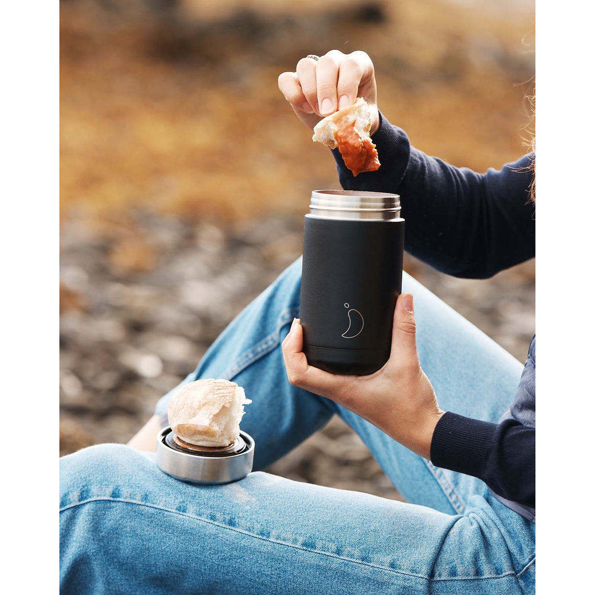 Chilly's 500ml Food Pot - Monochrome Black