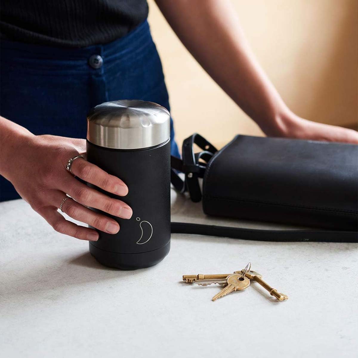 Chilly's 500ml Food Pot - Monochrome Black