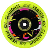 Claudius Vertesi Signature 110mm Scooter Wheels - Neon Yellow