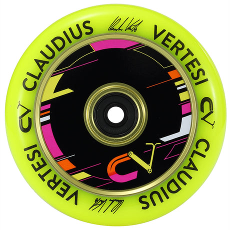 Claudius Vertesi Signature 110mm Scooter Wheels - Neon Yellow