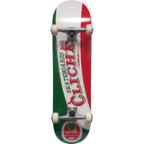 Cliche Imported Complete Skateboard - Green/Red 8.25"