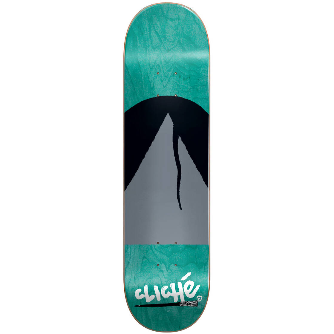 Cliche Painted Triangle Skateboard Deck - Blue 8.375"