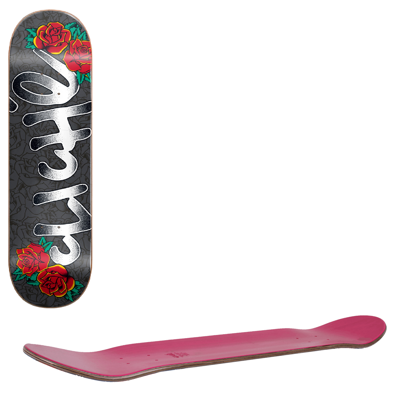 Cliche Traditional Skateboard Deck - Black 8.25"