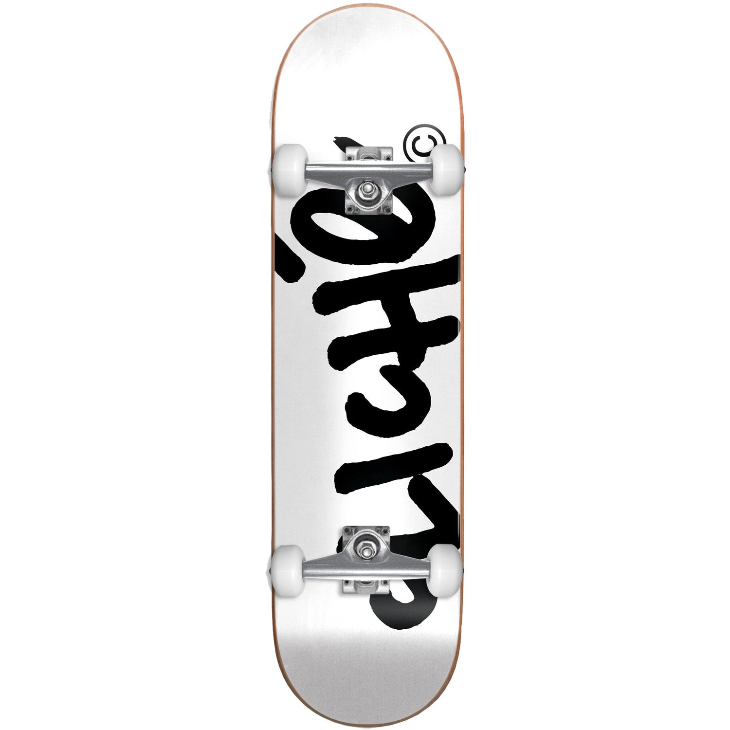 Cliche Handwritten Complete Skateboard - White/Black 8"