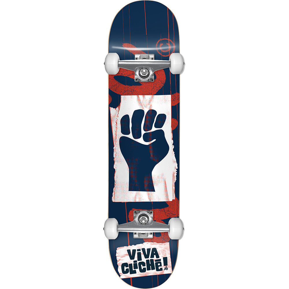 Cliche Viva Cliche Complete Skateboard - Blue/Red 7.75"