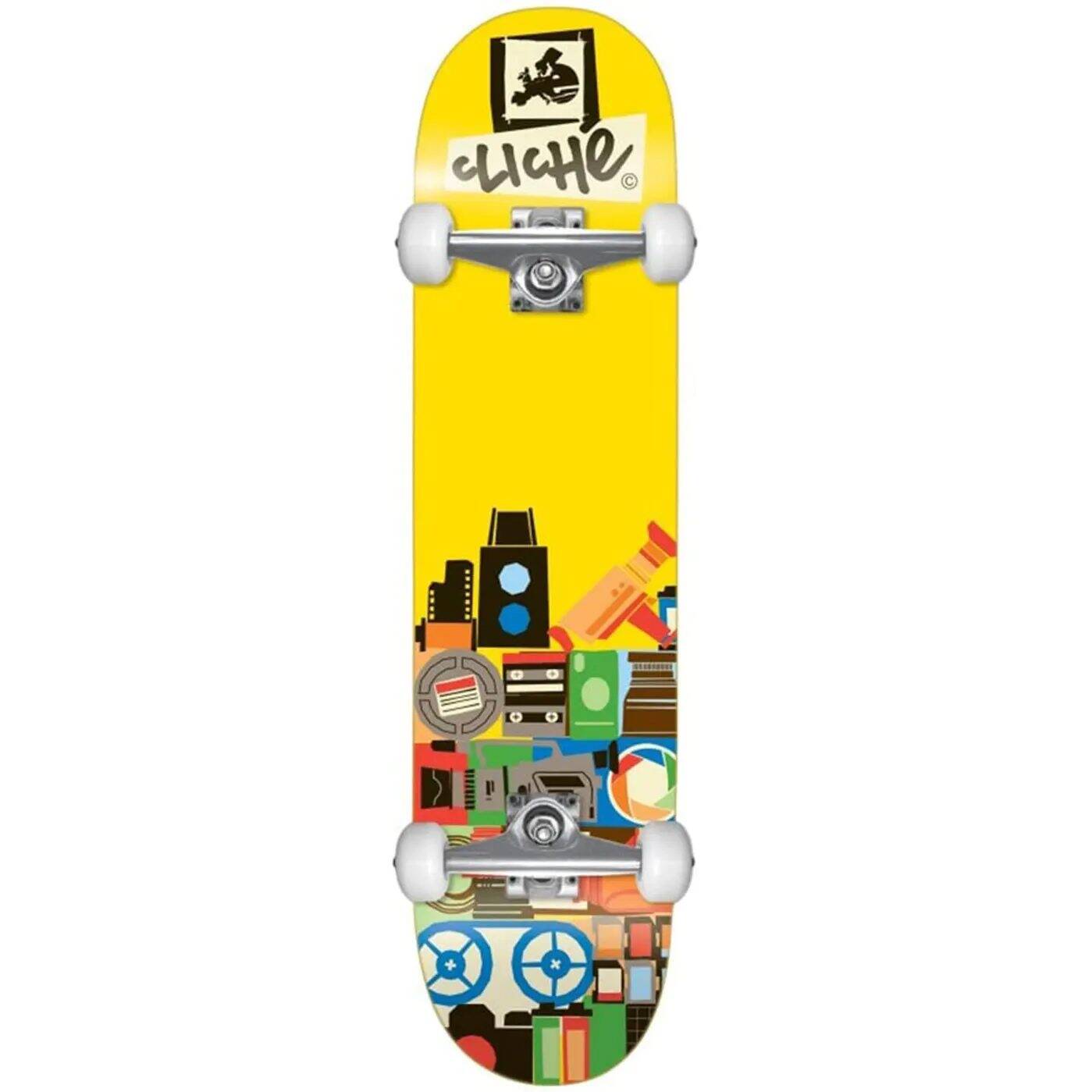 Cliche Document FP Complete Skateboard - Yellow 8''