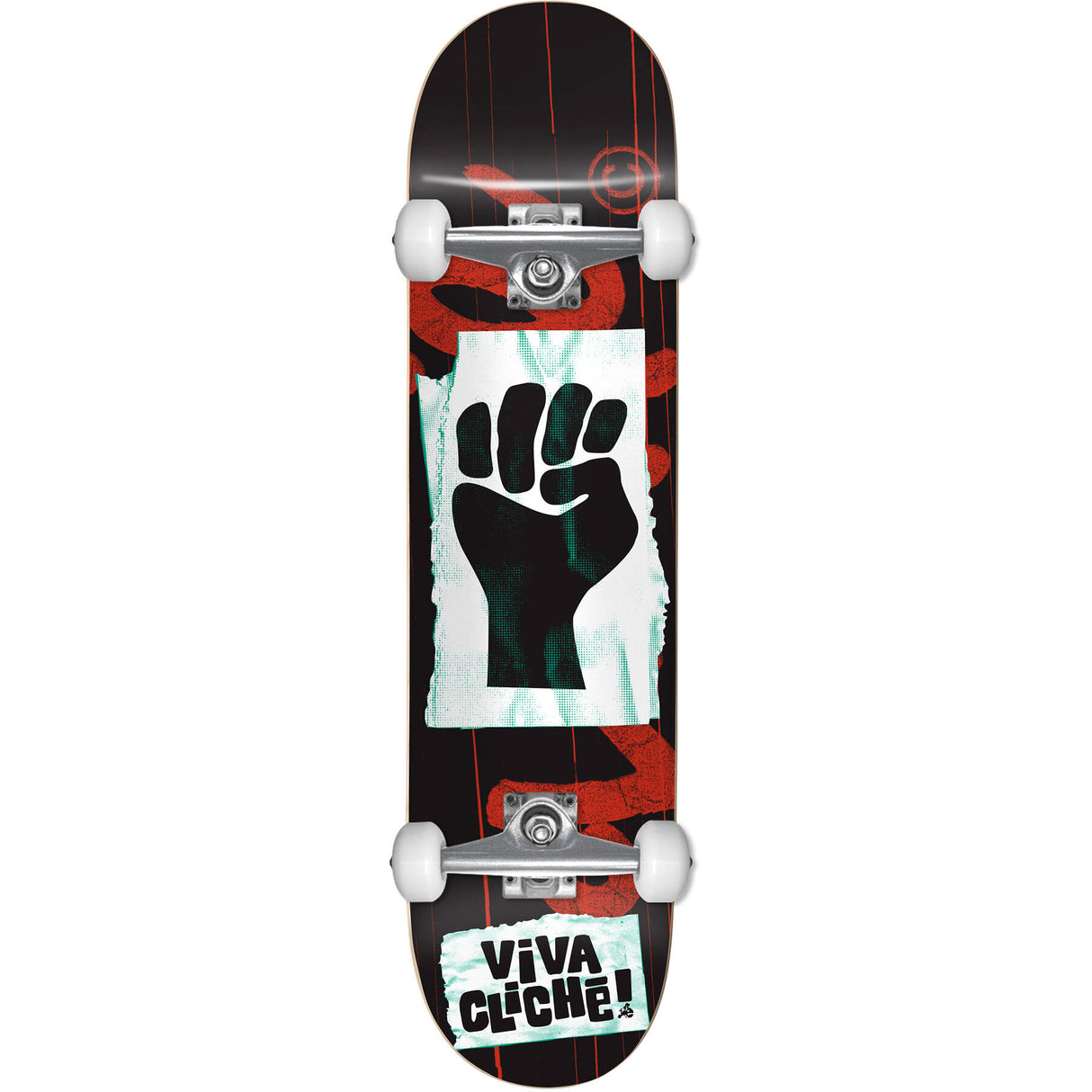 Cliche Viva Cliche Complete Skateboard - Red/Black 7.75"