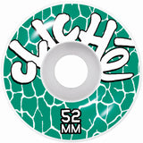 Cliche Woodcut FP Complete Skateboard - Red/Teal 8"