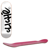 Cliche Handwritten Skateboard Deck - White/Black 8.25"