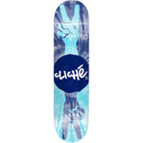 Cliche Peace Skateboard Deck - Aqua/Navy 8.25"