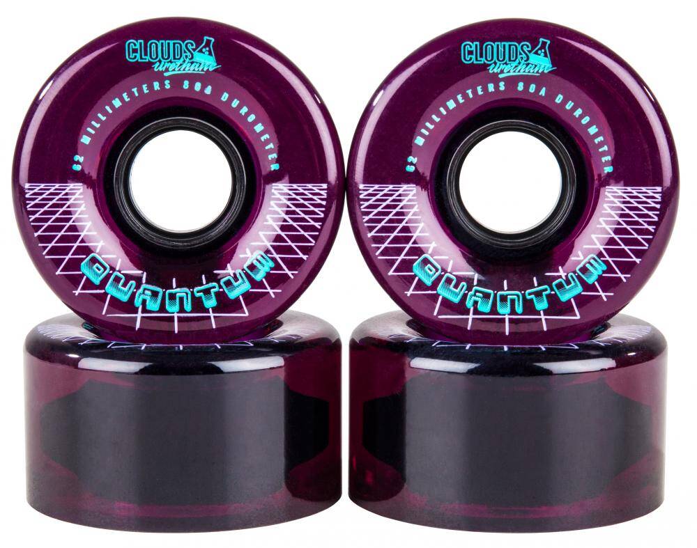 Clouds Quantum Wheels - Clear Purple (4 Pack)