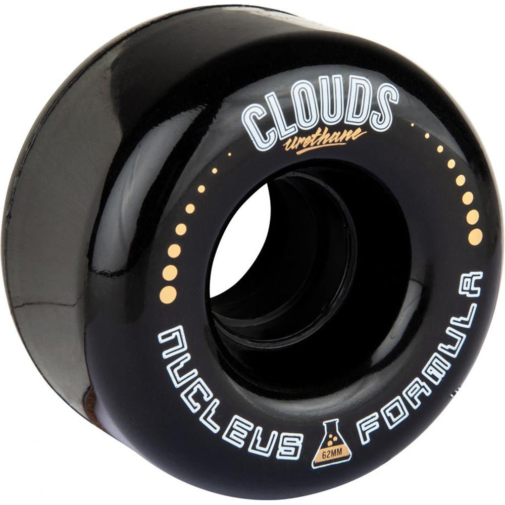 Clouds Urethane Nucleus 62mm Roller Skate Wheels - Black