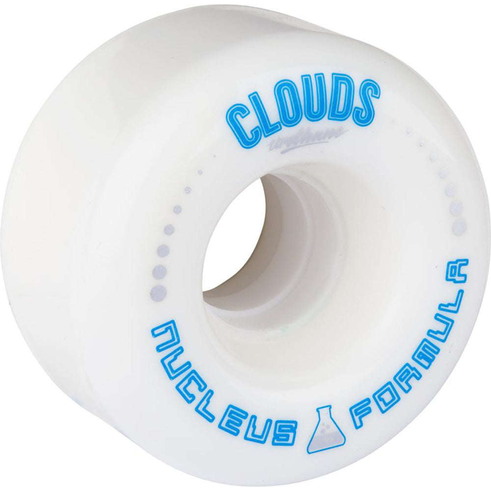 Clouds Urethane Nucleus 62mm Roller Skate Wheels - White