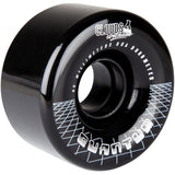 Clouds Urethane Quantum 62mm Roller Skate Wheels - Black/Silver