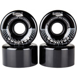 Clouds Urethane Quantum 62mm Roller Skate Wheels - Black/Silver