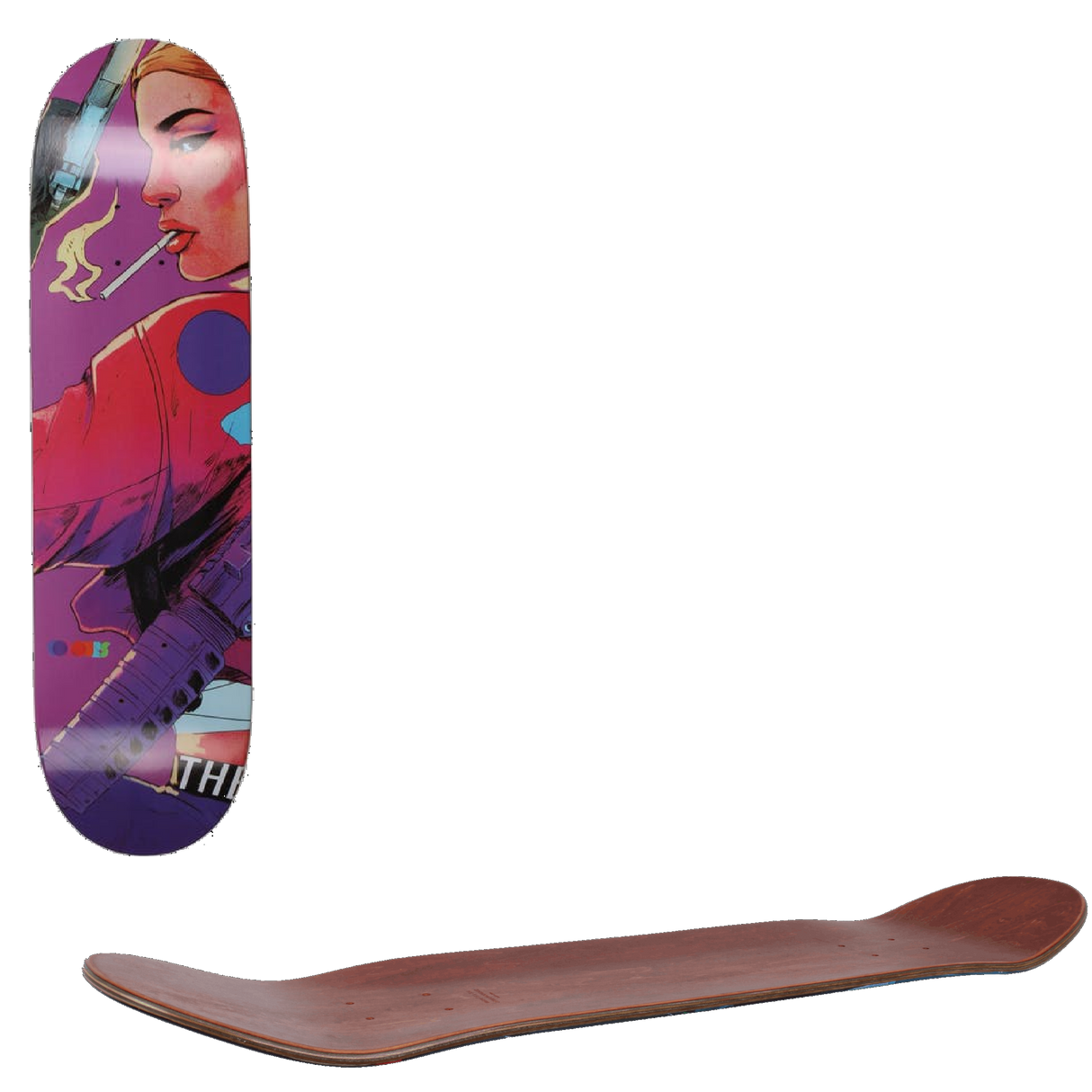Colours Collectiv Diber Kato Skateboard Deck - The End Is Nigh 8.3''