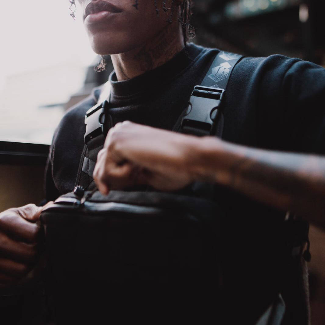 Collective BMX Chest Rig Bum Bag - Black