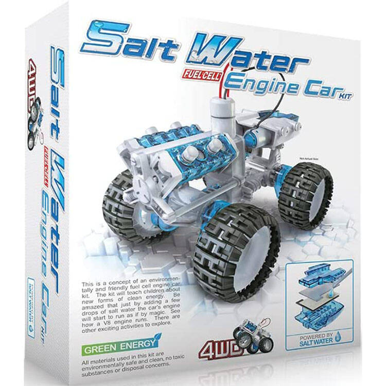 Construct & Create Salt Water Fuel Cell 4x4 Engine Car