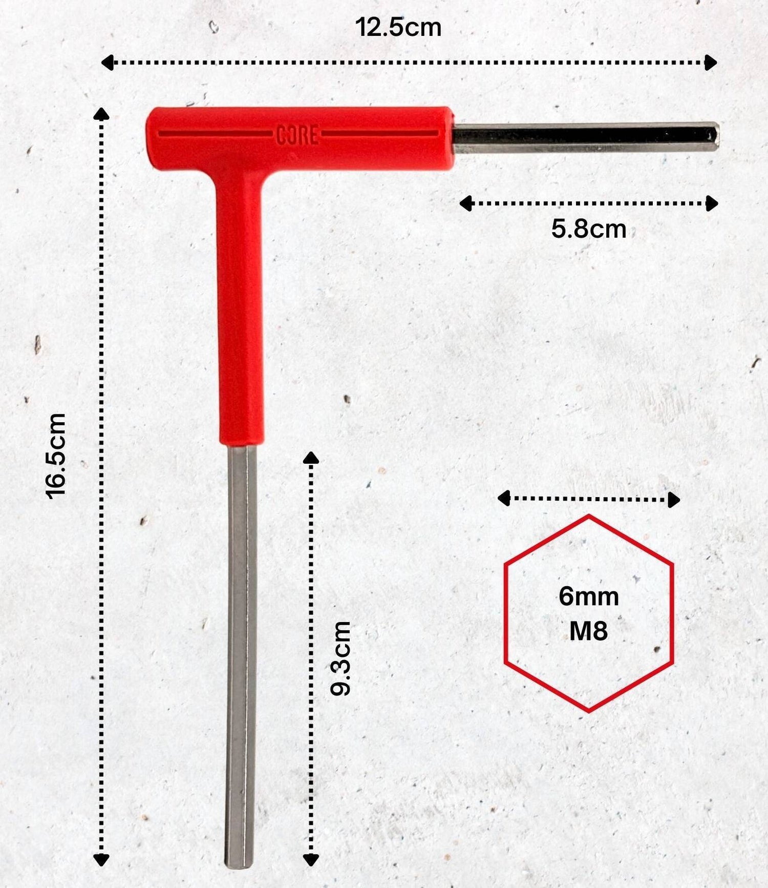 CORE Hench Wrench 6mm Allen Key Scooter Tool