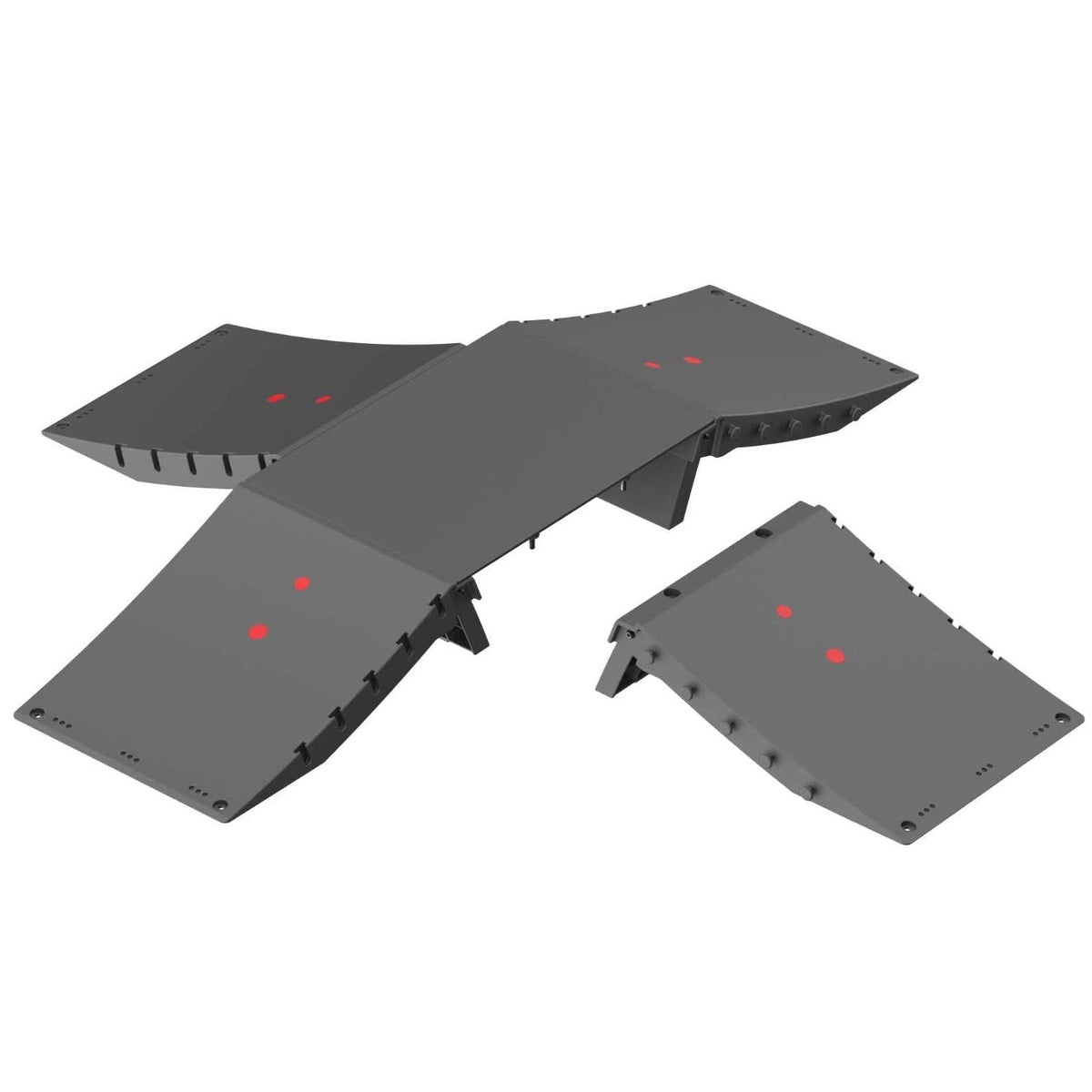 CORE Skate Ramp - Four Way Funbox Set (4 Kickers & Four Way Connector)