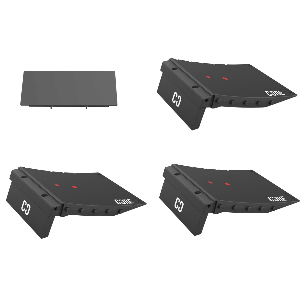 CORE Skate Ramp - Four Way Funbox Set (4 Kickers & Four Way Connector)