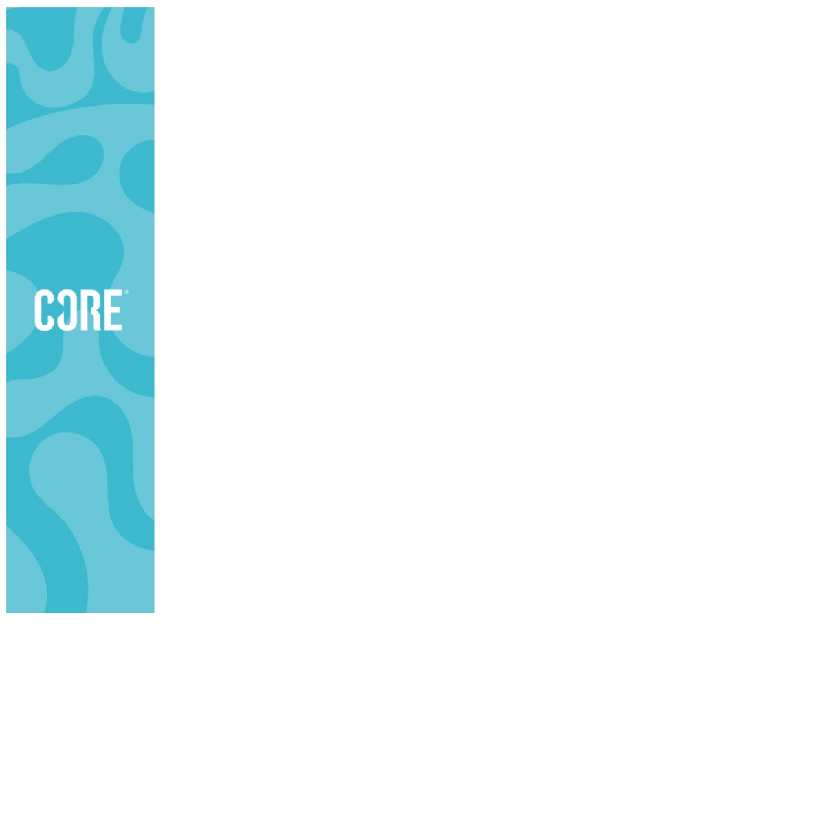 CORE Wave Scooter Grip Tape - Teal 22.5" x 5.5"