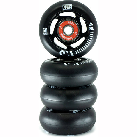 CORE Aero Inline Skate Wheels - Black 60mm