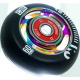 CORE Aero Inline Skate Wheels - Black/Neochrome 60mm