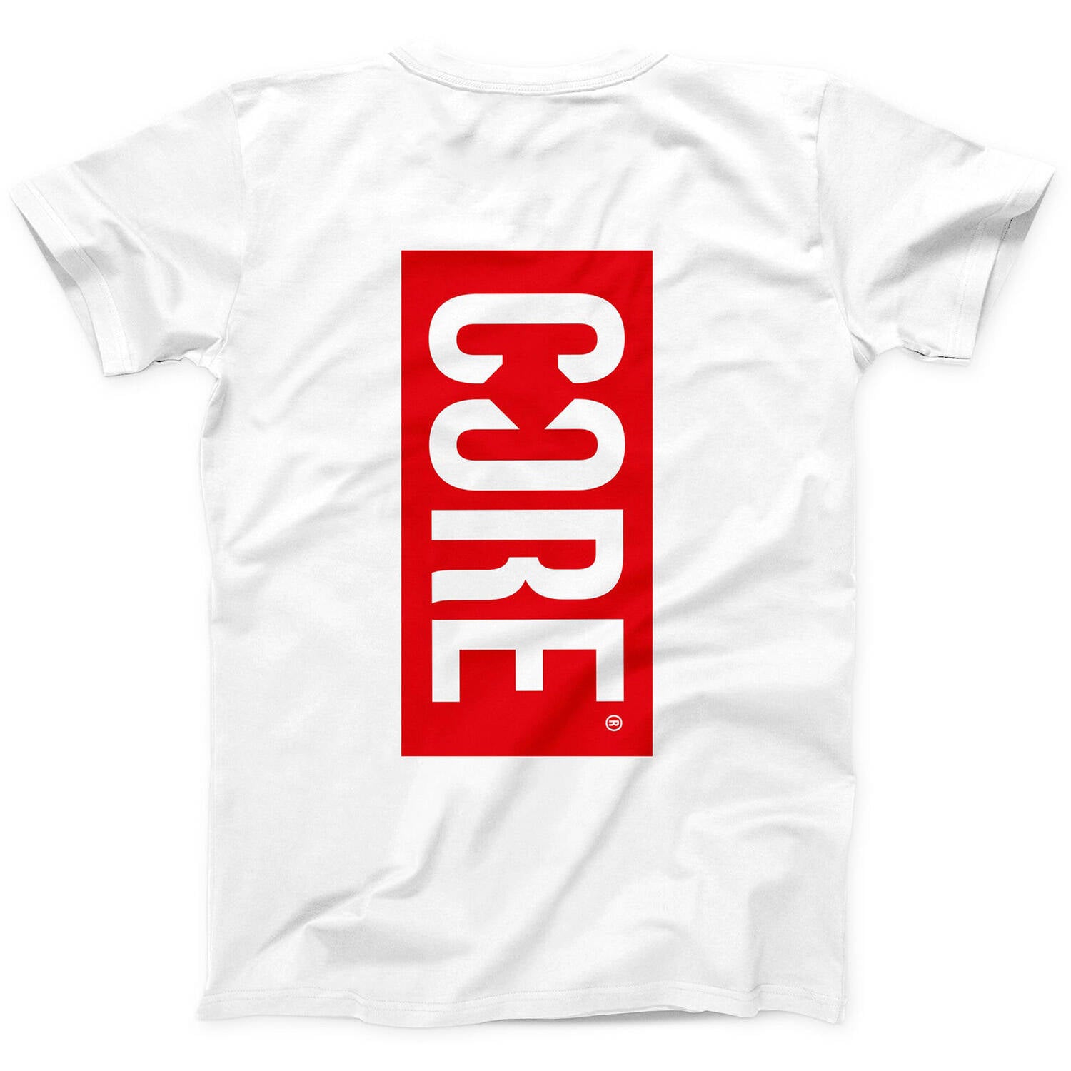 CORE Stamp Youth T Shirt - White/Red