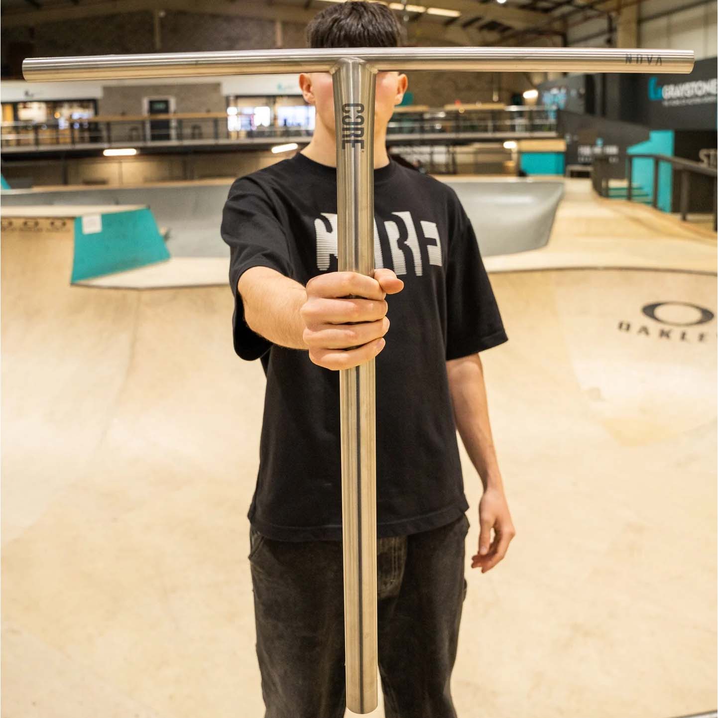 CORE ST2 Chromoly SCS Scooter Handle Bars - Polished 680mm