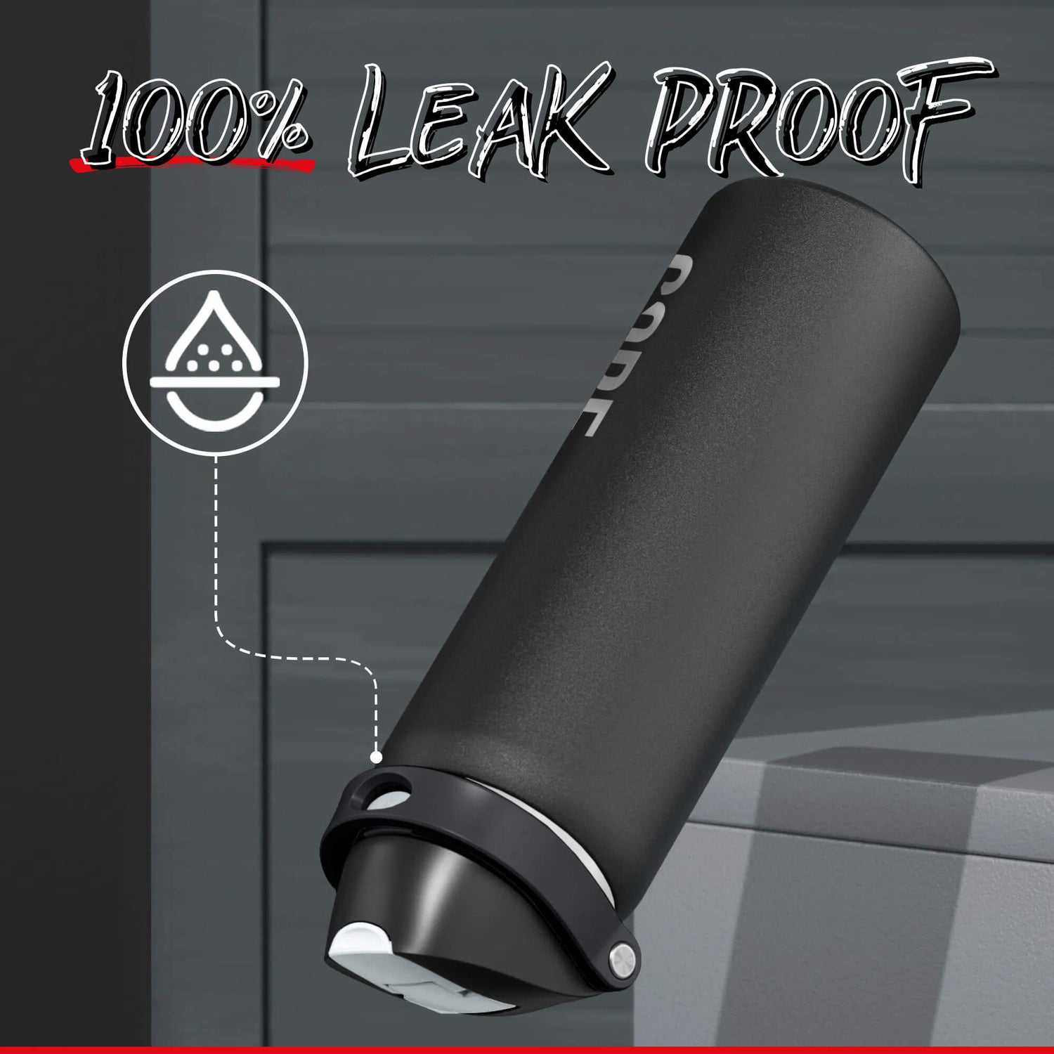 CORE Insulated Dual Spout 750ml Water Bottle - Black