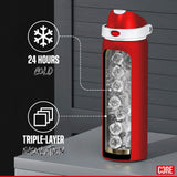 CORE Insulated Dual Spout 750ml Water Bottle - Red