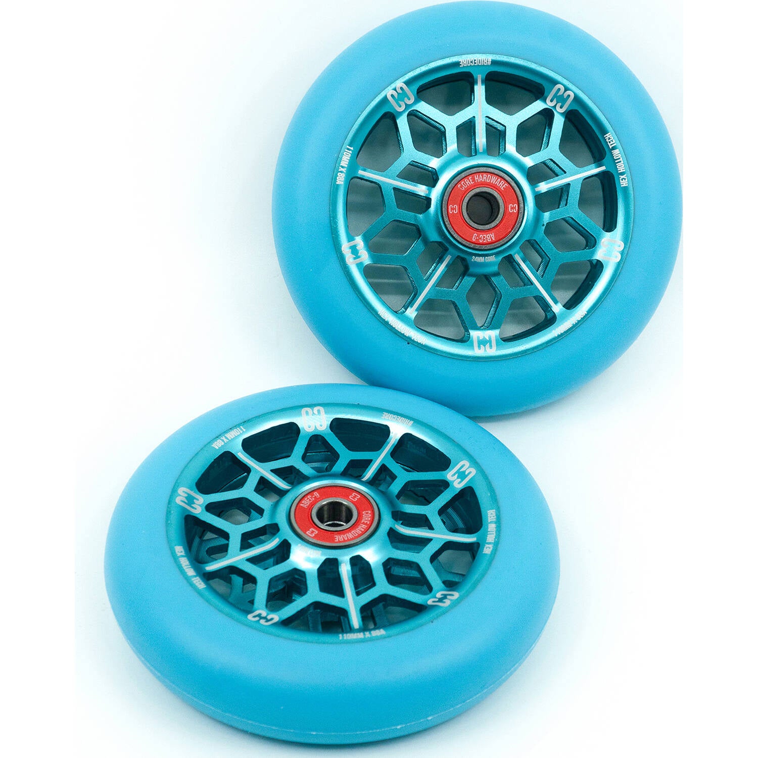 CORE Hex Scooter Wheel 110mm - Mint Blue
