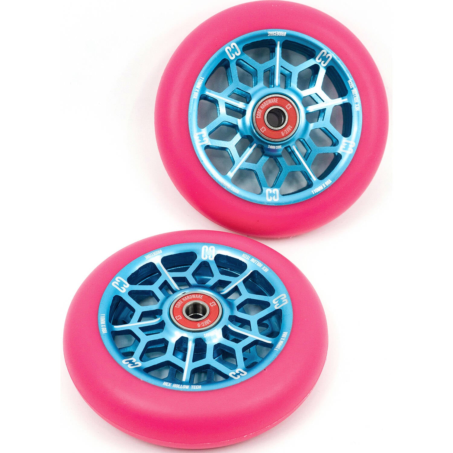 CORE Hex 110mm Scooter Wheel - Pink/Blue