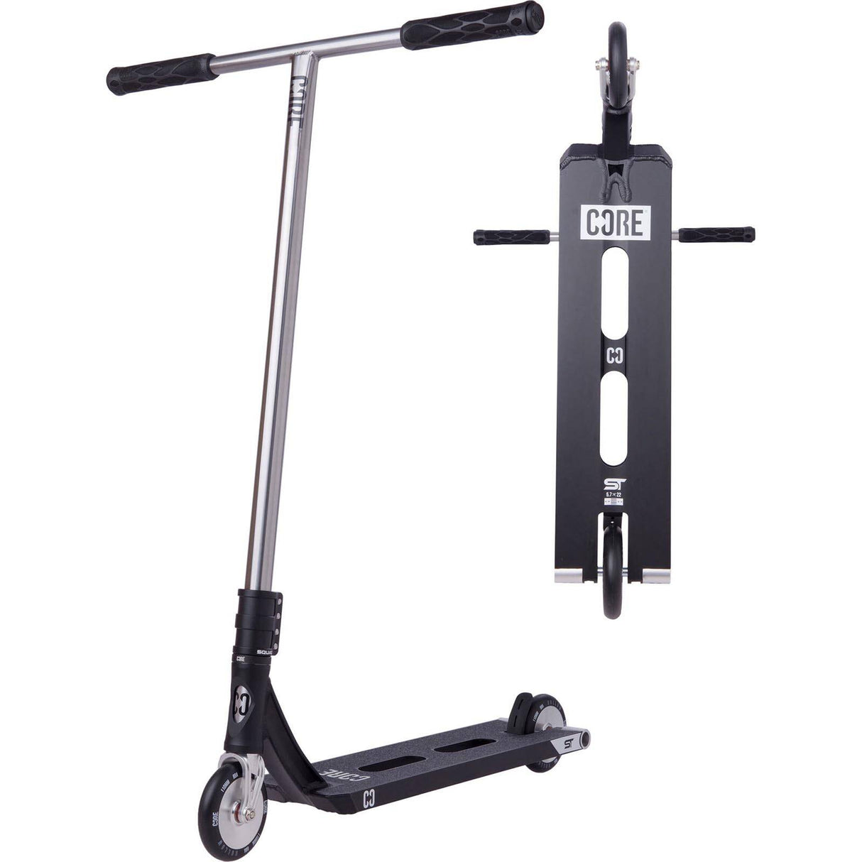 CORE ST1 Stunt Scooter 5.7" x 22"- Black/Raw