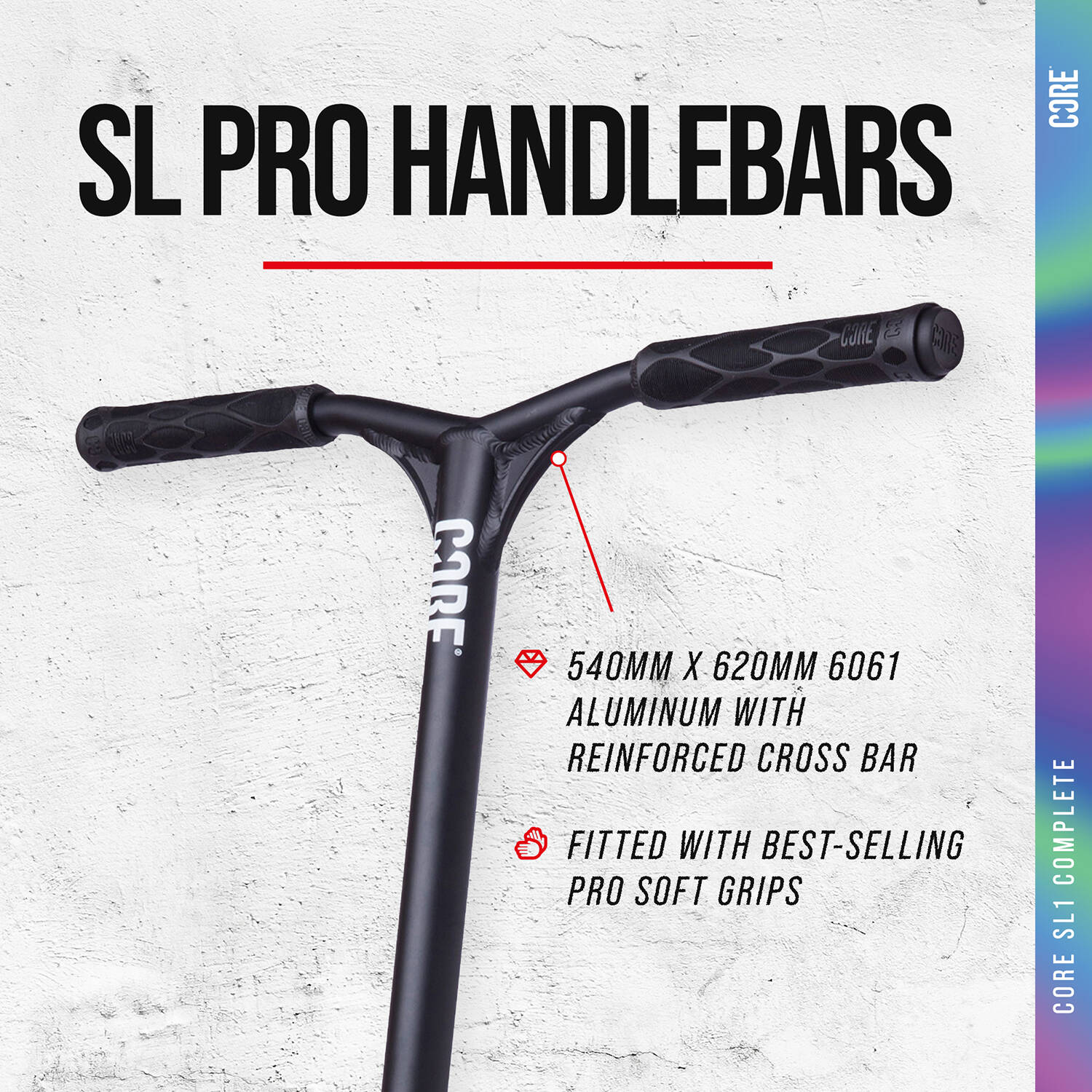 CORE SL1 (Super Light) Stunt Scooter - Neochrome/Black