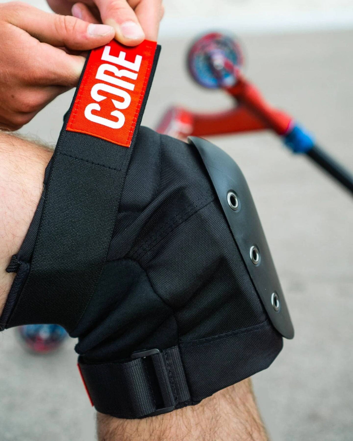 CORE Combo Street Pro Pad Set - Black/Red