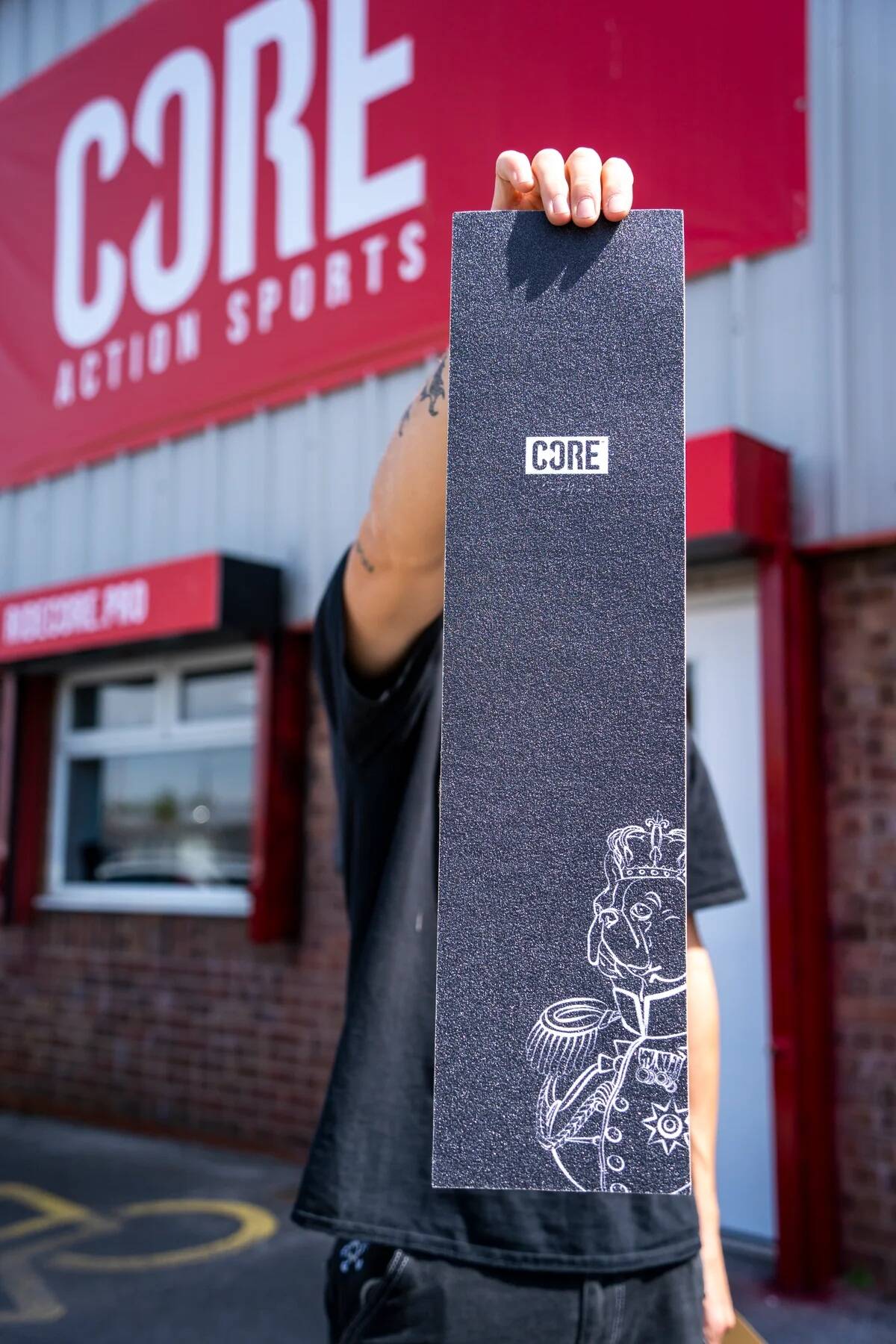 CORE HALFBARZ Signature Scooter Grip Tape - Black 22.5" x 5.5"