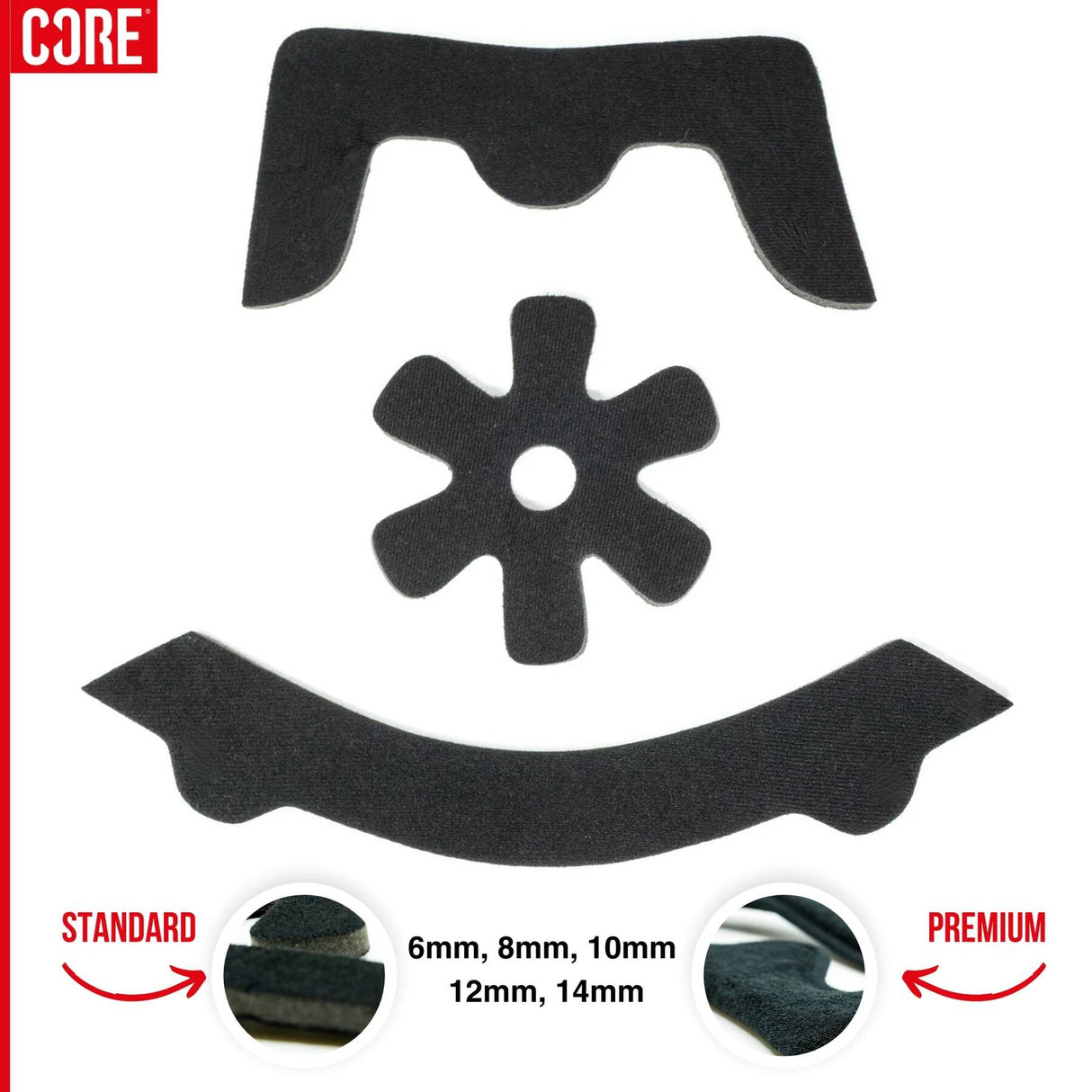 CORE Replacement Standard Foam Helmet Padding