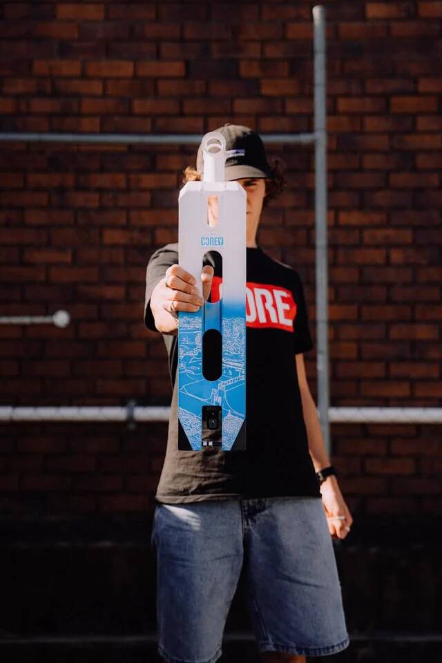 CORE SL2 Corey Spenseller Sig Stunt Scooter - White/Blue LE