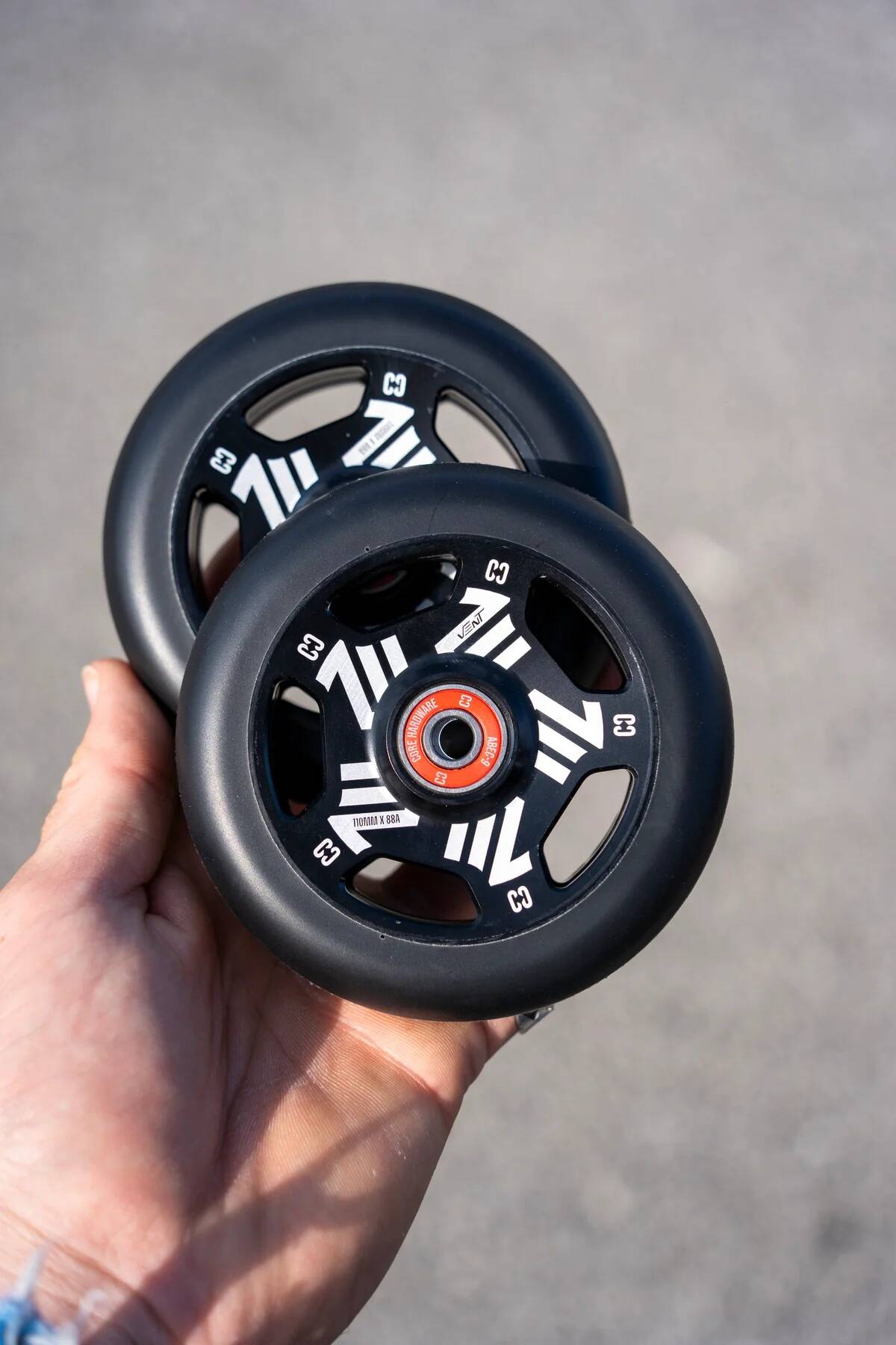 CORE Vent Hollow Scooter Wheel 110mm - Black