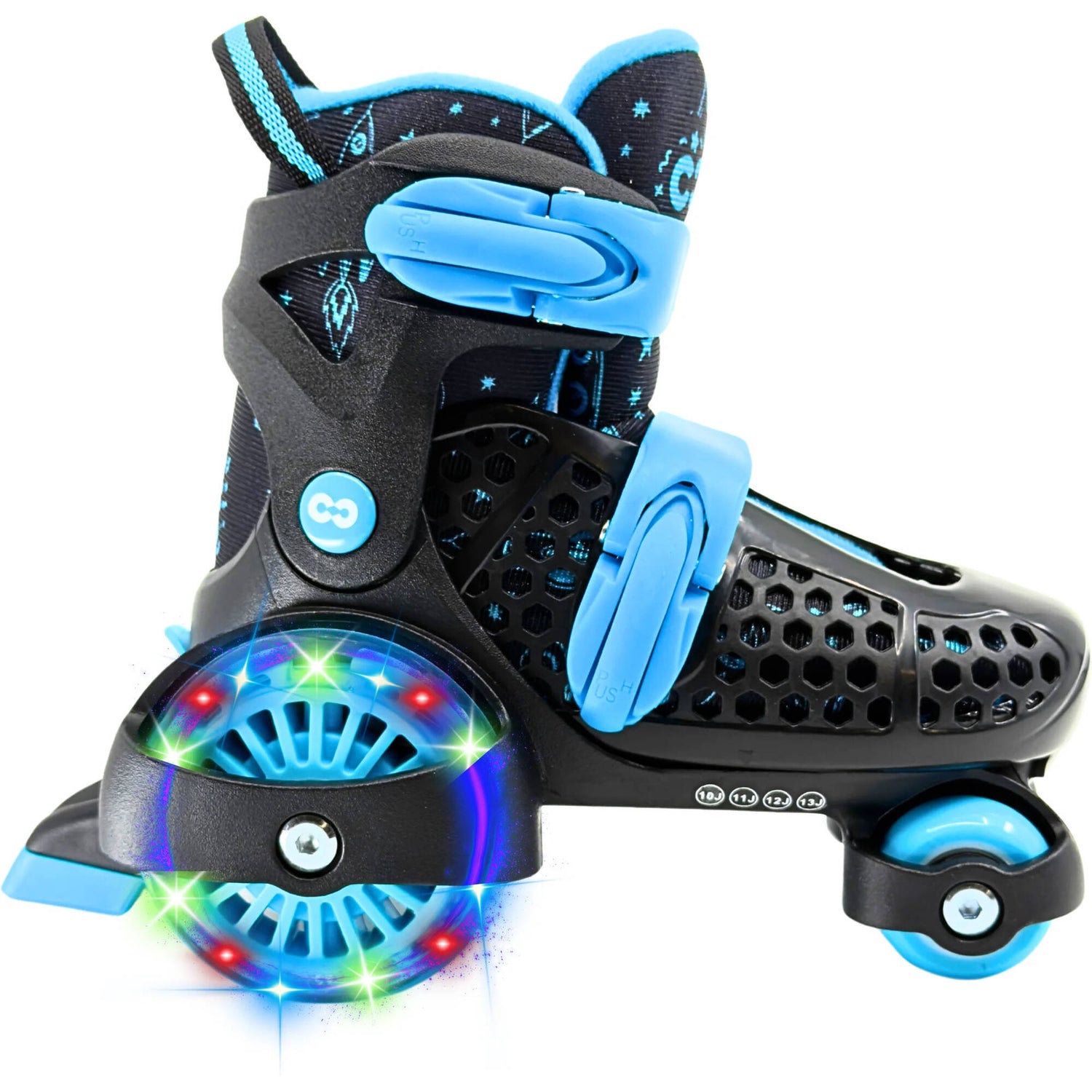 CORE  Kids Newbie 4-Wheel Roller Skates - Black/Blue
